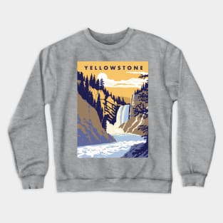 Yellowstone National Park Mid Century Modern Crewneck Sweatshirt